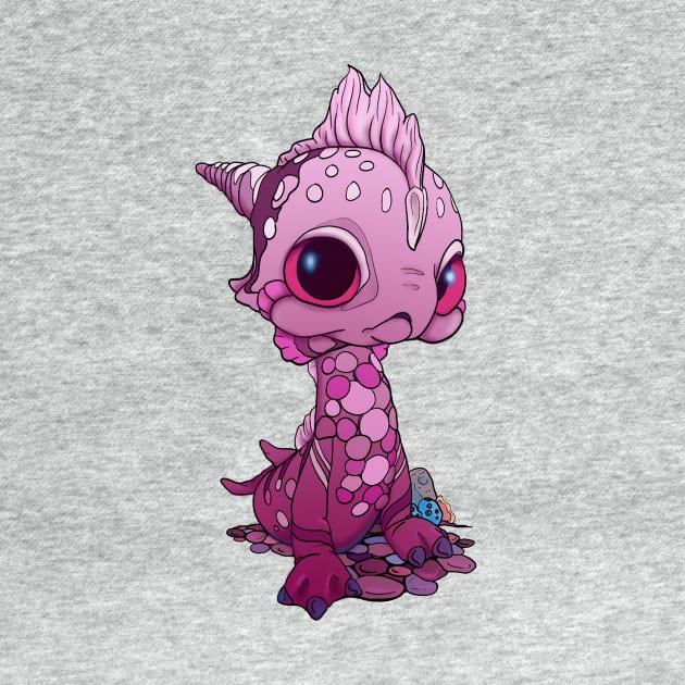 Wee Pink Baby Sea Monster by Bitty Bitey Ones